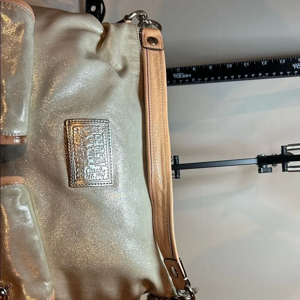 Coach Shimmering Gold Shoulder Bag - Picture 3 of 7